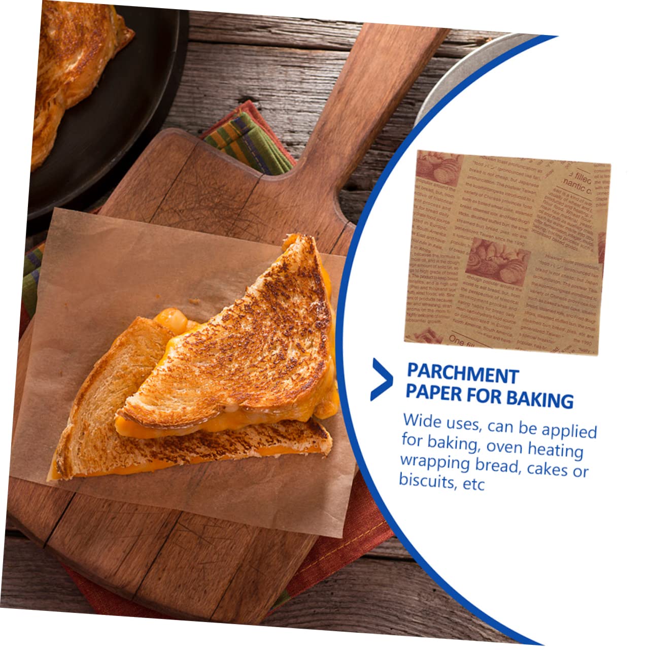 Alipis 200piezas Papel Resistente Al Aceite Calor Para Hornear y Envolver Diseño Vintage Unidades