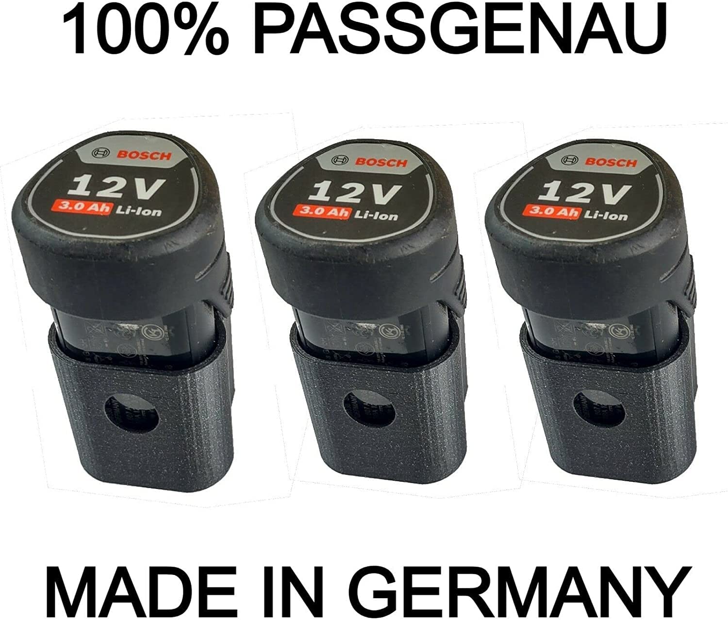 Lot de 3 supports muraux pour batterie 10,8 V 12 V pour Bosch GBA GSR Dremel