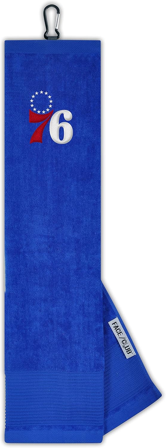 Team Effort NBA Unisex-Adult Face/Club Tri-Fold Embroidered Towel NBA