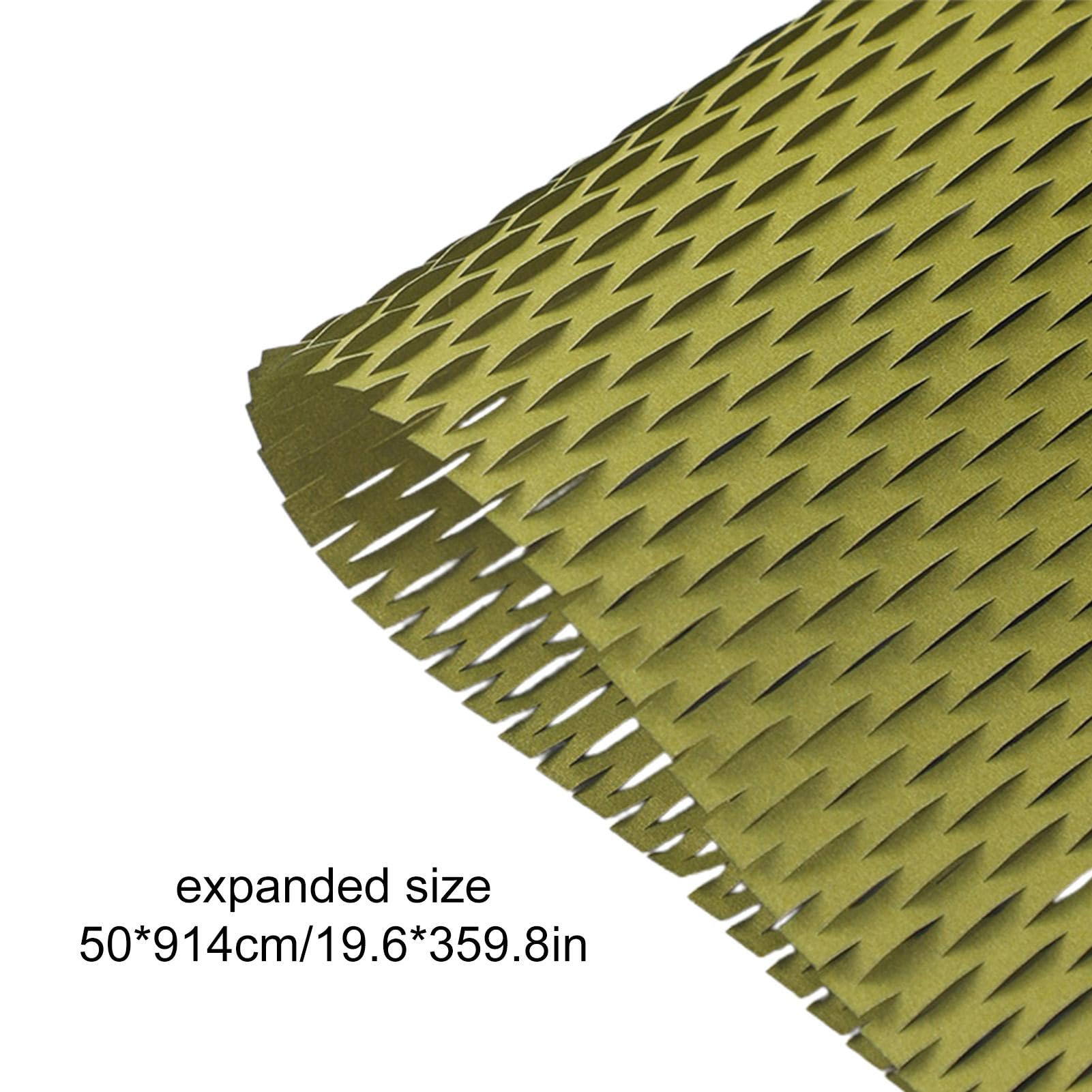 Honeycomb Packing Paper - Recyclable Moving Wrap | Recyclable Shipping Paper | Honeycomb Paper | Moving Supplies Wrapping Protective Roll | Packaging Craft Flower Wrap Paper For Mailing Storage