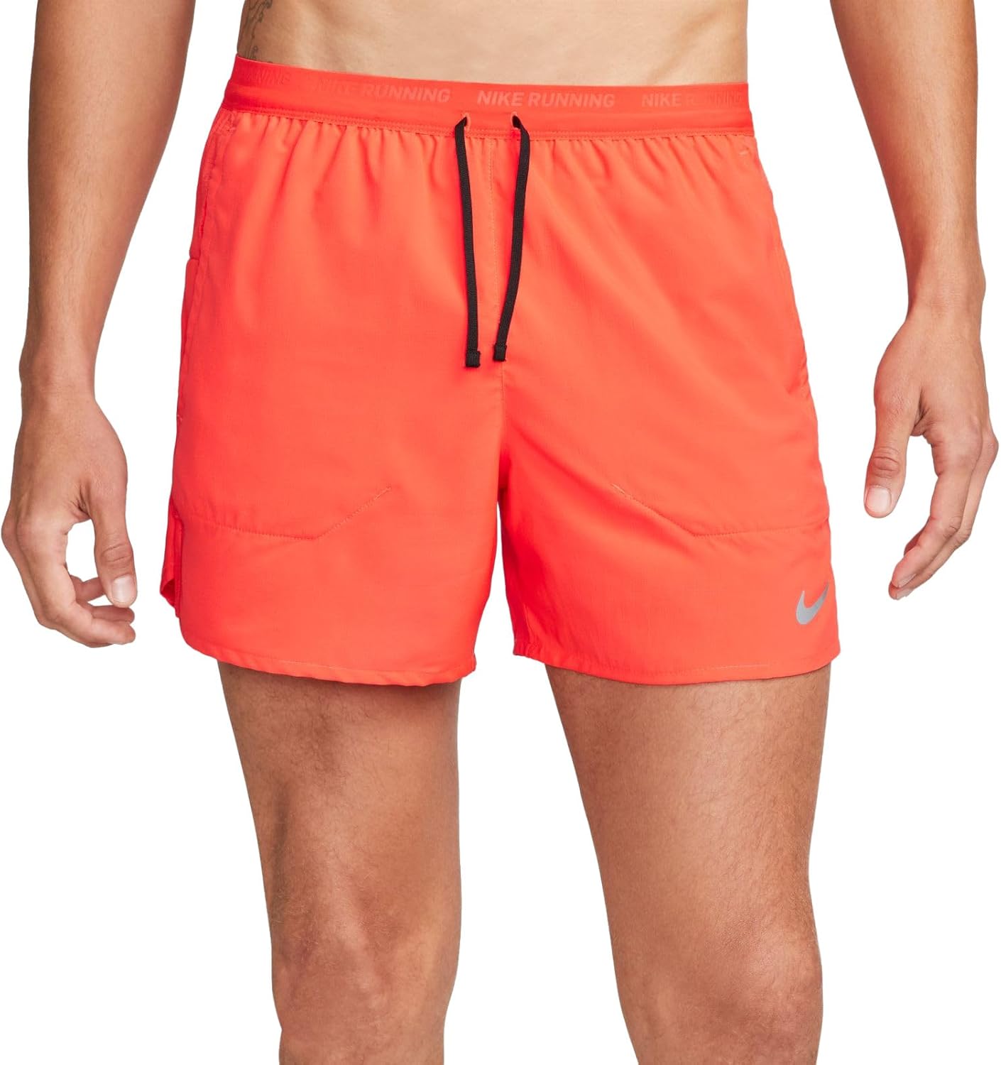 Nike Stride Men's Dri-FIT 5" Brief-Lined Running Shorts (Bright Crimson/Black, DM4755-635)