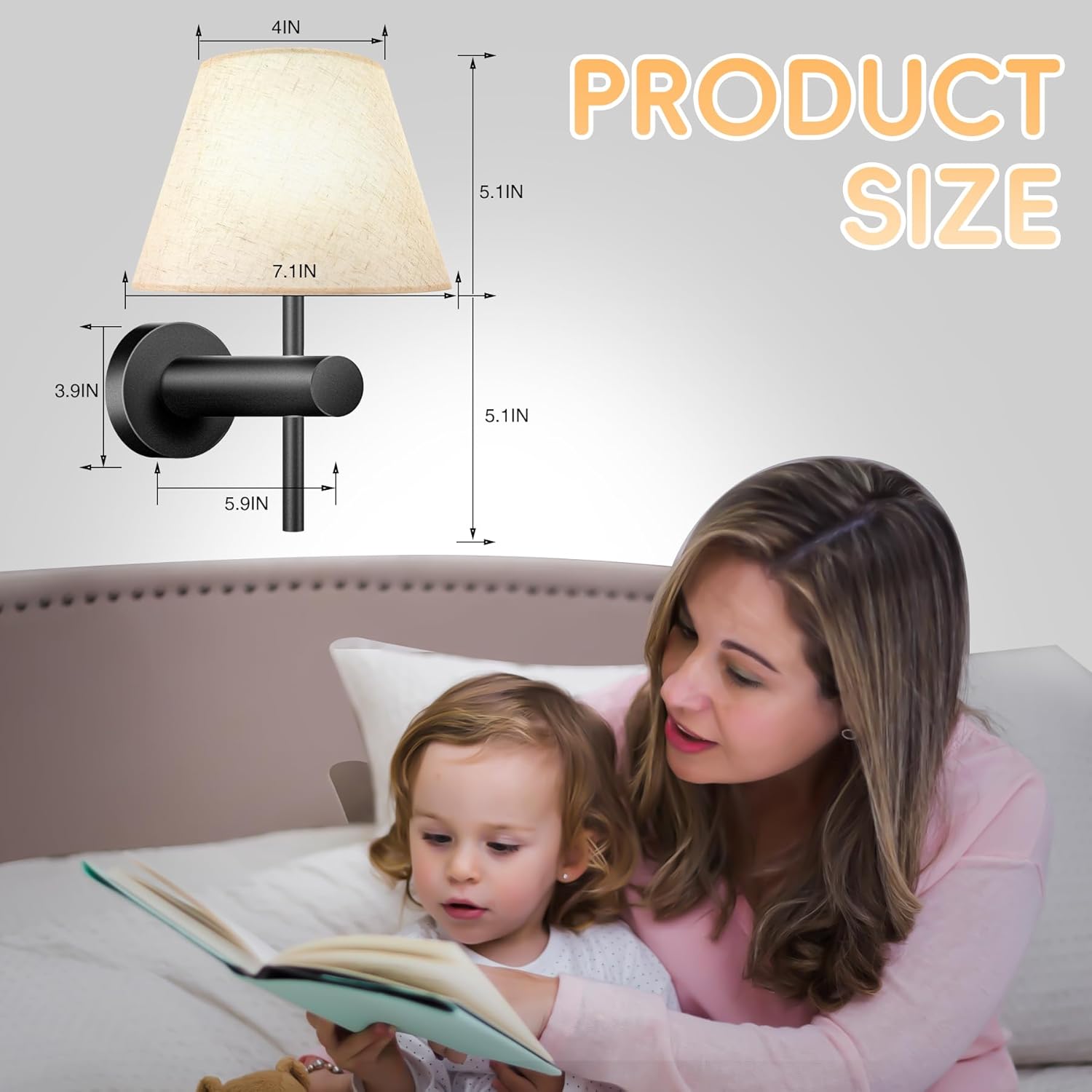 10000mAh Battery Operated Wall Sconces Set of Two with Remote, RGB Wireless Rechargeable Battery Powered Wall Light Black Wall Lamp, Night Light Magnetic Bulbs for Bedroom, Living Room