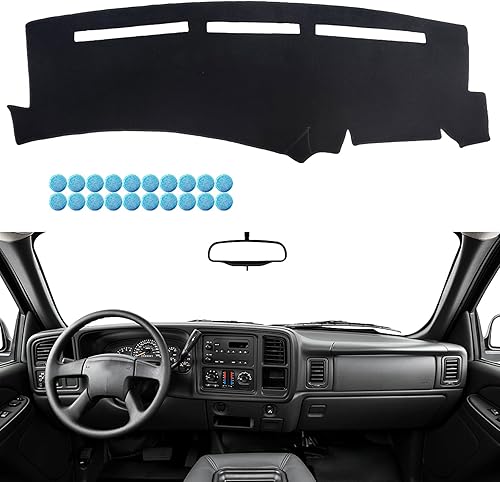 Miniatura 8 de Dimeani Cubierta de tablero para Chevrolet Silverado 2007 2008 2009 2010 2011 2012 2013 2014, cubierta de tablero para Chevy Tahoe Suburban