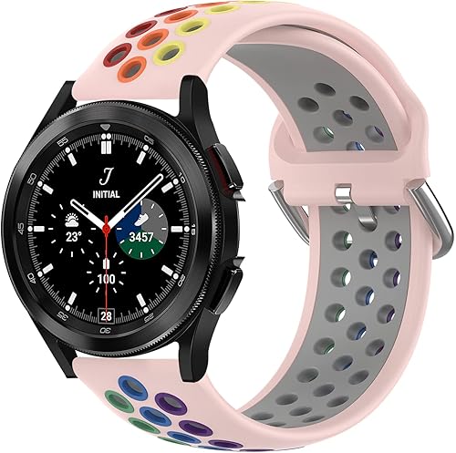 Geageaus Correa de silicona de repuesto de liberación rápida de 0.787 pulgadas, compatible con Samsung Galaxy Watch 3 de 1.614 pulgadasGear S2Garmin