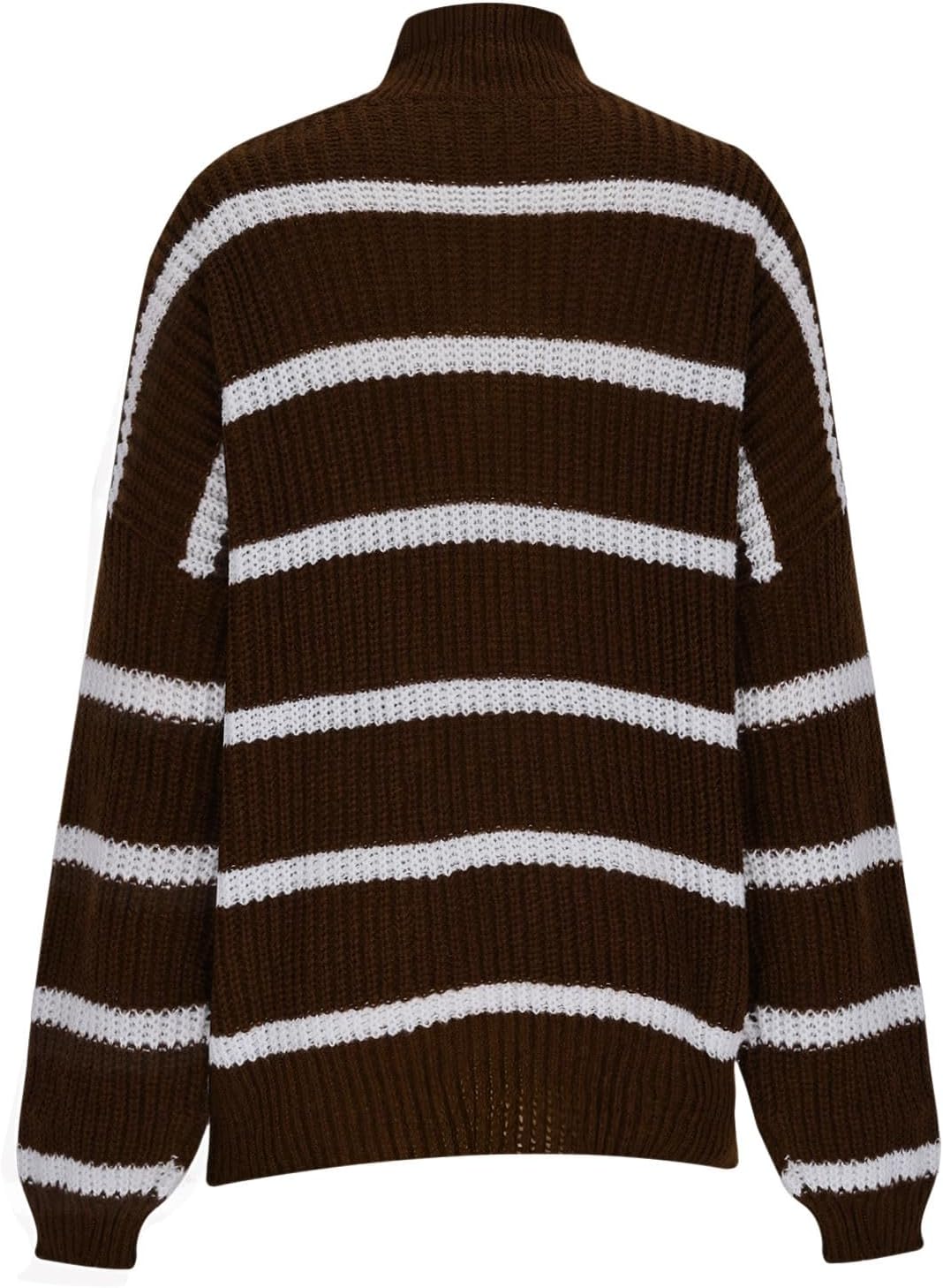 Cable Knit Sweater for Women Oversized Striped Crewneck Long Sleeve Sweaters Fall Chunky Vintage Pullover Tops