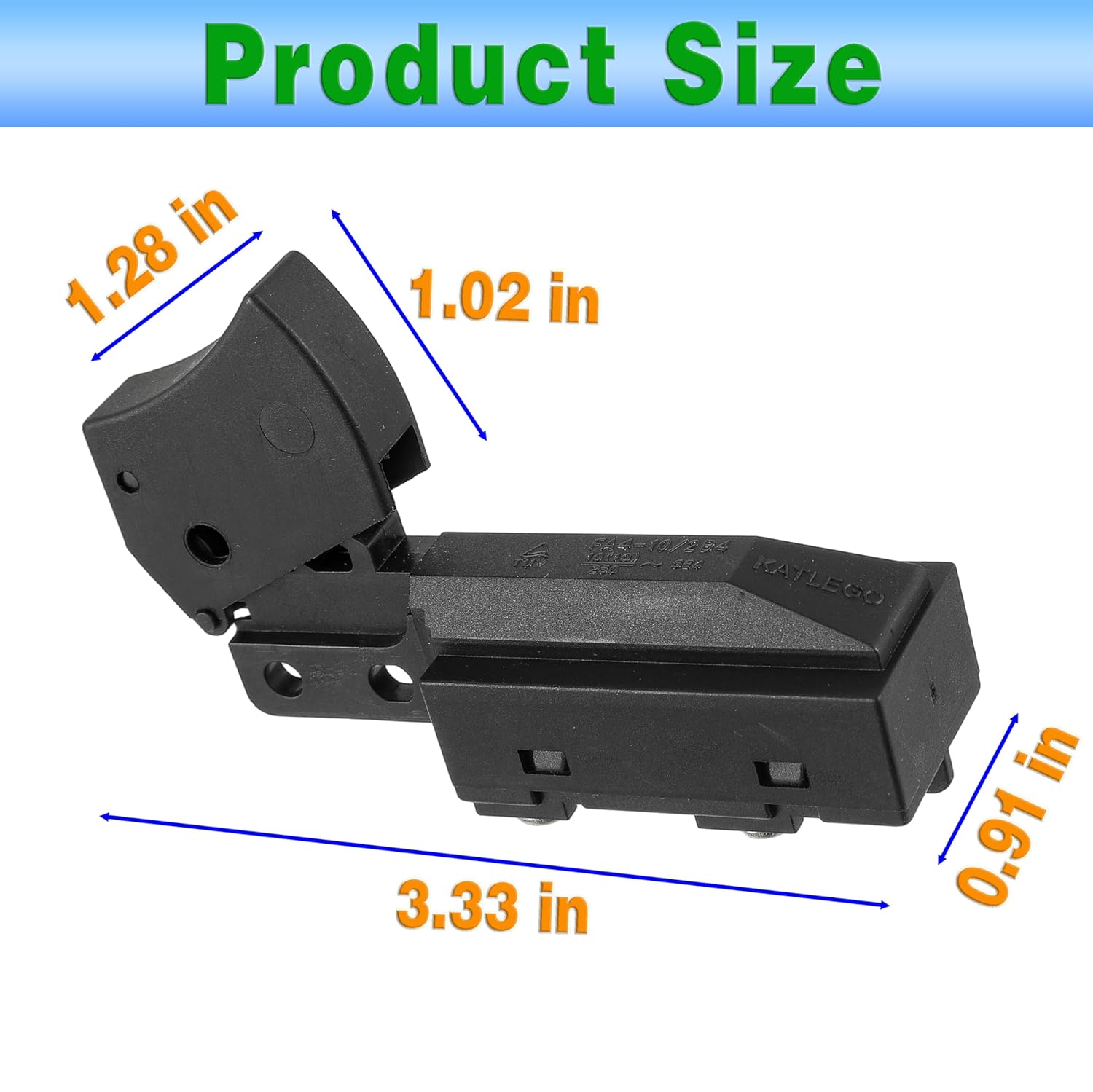 23-66-2635 Circular Saw Switch Milwaukee M18 Fits for Milwaukee 2730-20 2730-21 2731-21 2731-22 2631-20 2730-20 On-Off Switch New Replacement Part Metal Cutting Saw 23-66-0098