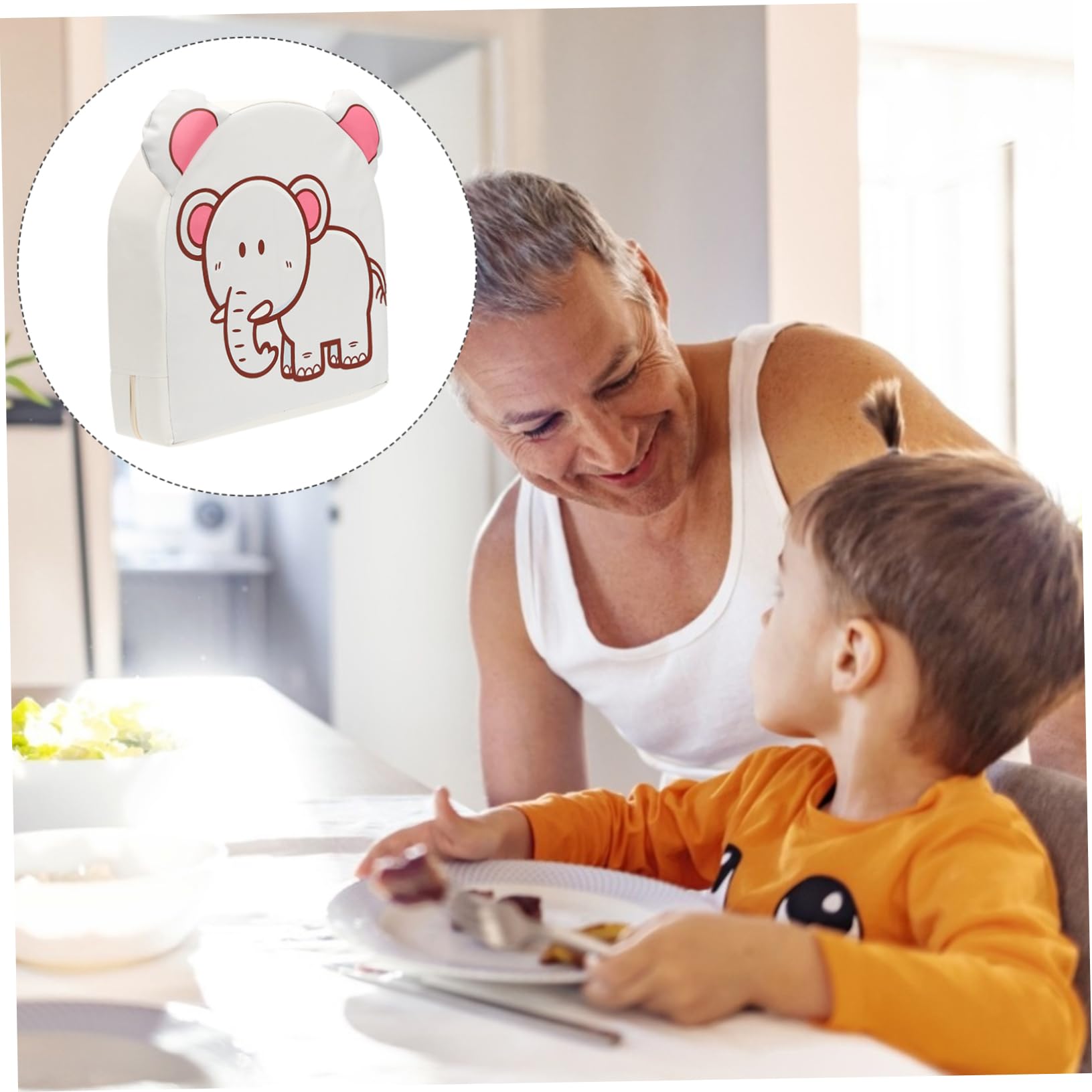 COLLBATH Cuscino Rialzato Per Sedia Da Pranzo Alzasedia Per Bambini Comodo E Portatile Per Casa Scuola Viaggio Facilita Mangiare E Giocare