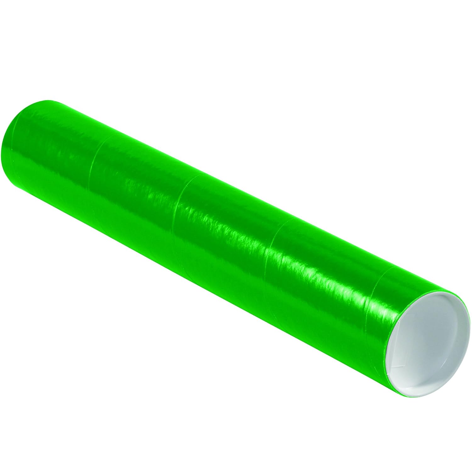 Partners Brand PP3018G Mailing Tubes with Caps, 3" x 18", Green (Pack of 24)