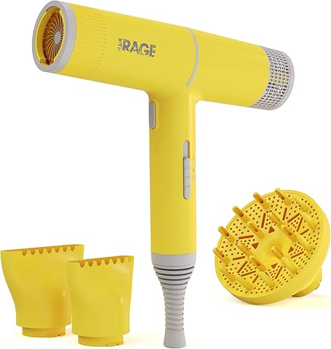 Miniatura 3 de Hair Rage ChicAir - Tecnología iónica azul para secado de rendimiento profesional, secadora de cabello con difusor, mango plegable, cuidado del