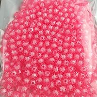 Vista 13 de Ball 400pcs Transparent 8mm Beads Crystal Spacer Beads, Round Beads Inside for Jewelry Making (Ball-Mixed)