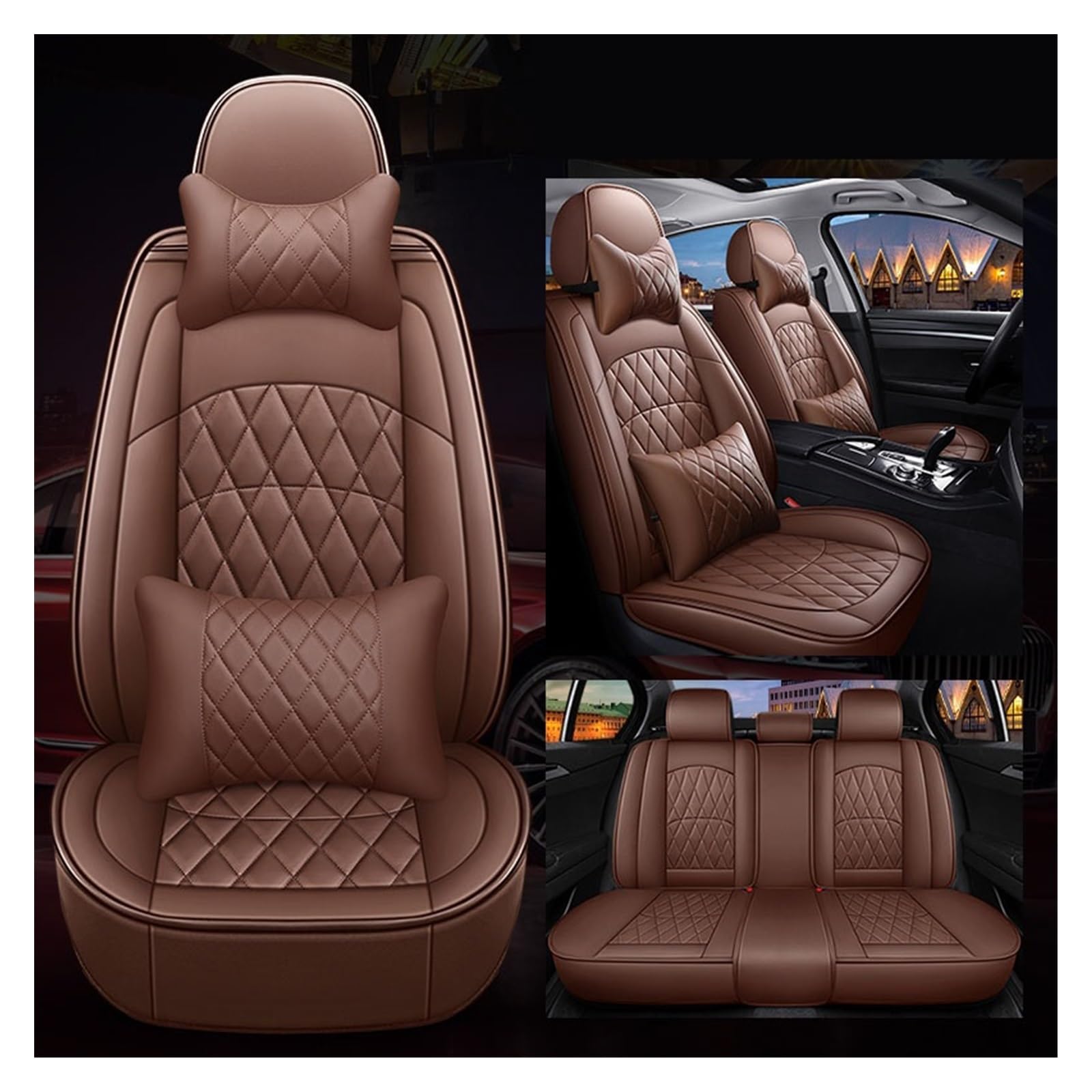 Housse de siège de voiture Lancer et Outlander, accessoires intérieurs auto 5 places