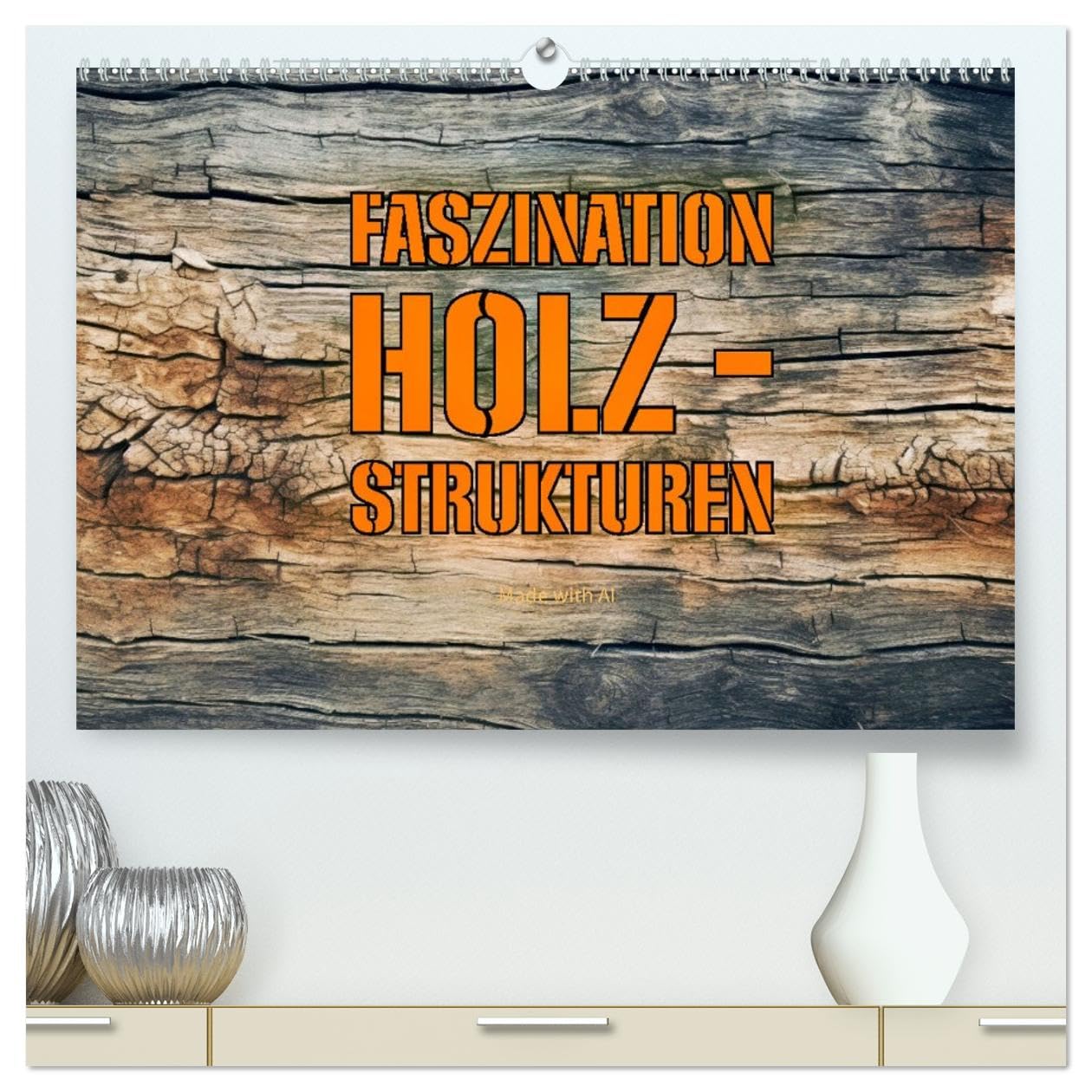 Faszination HOLZ - Strukturen (hochwertiger Premium Wandkalender 2026 DIN A2 quer), Kunstdruck in Hochglanz: Die Seele des Waldes in jedem Strich - ... Strukturen zum Leben erweckt (CALVENDO Natur)