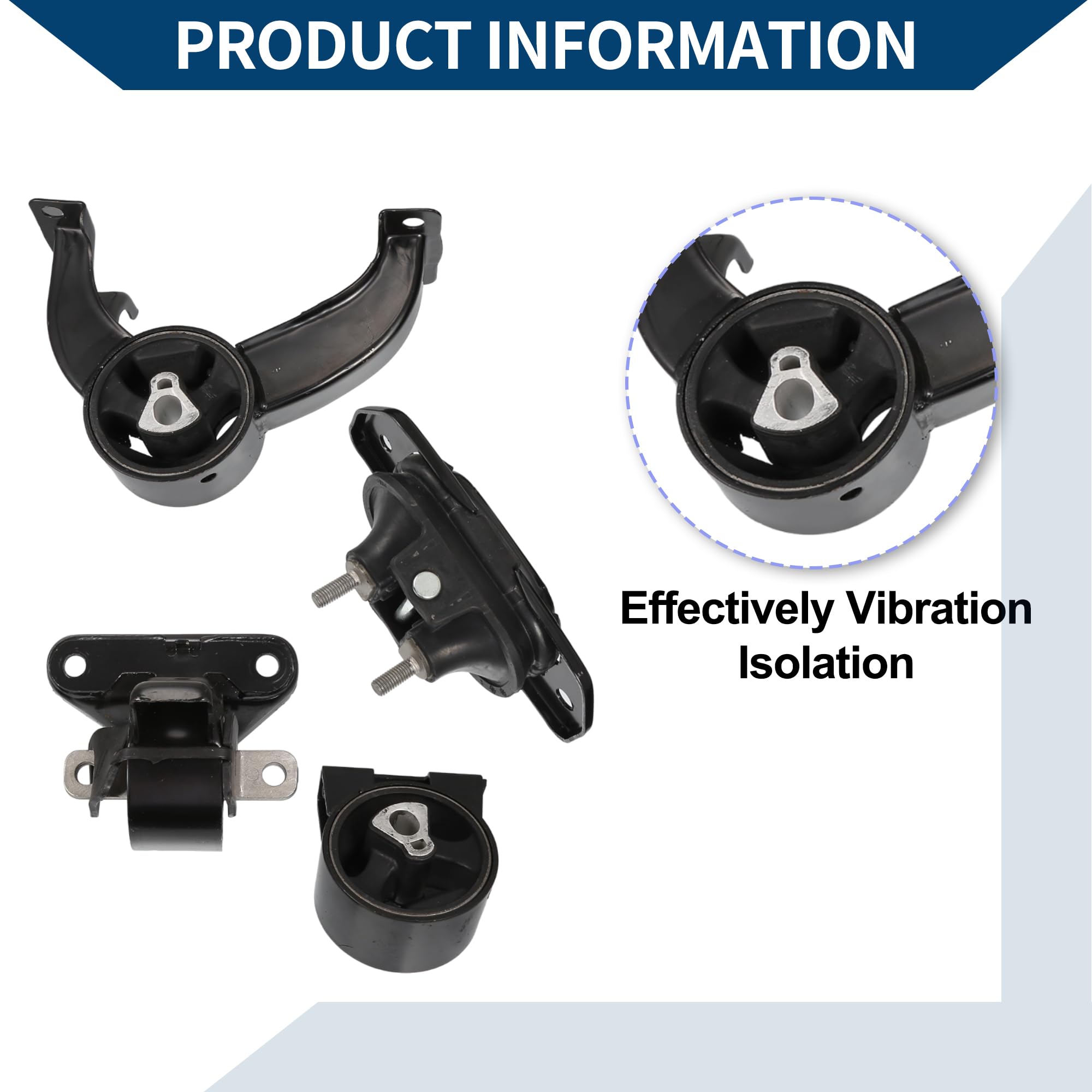 Juego De Soportes De Motor Para Dodge Avenger 2.4L 08-14 1 Juego