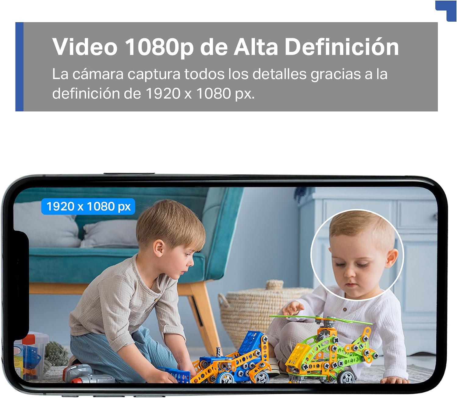 Tapo C100 – Cámara de vigilancia Wi-Fi de Interior 1080P, para bebés y Mascotas, visión Nocturna, detección de Movimiento, Audio bidireccional, Almacenamiento en SD, Compatible con Alexa 4