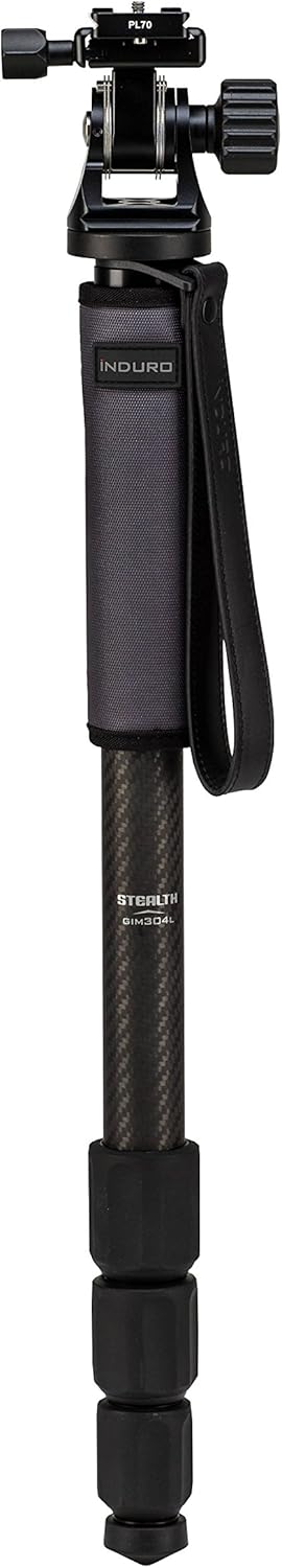 Induro Tripods GIM304LTH2 No. 3 Grand Series Stealth Carbon Fiber Monopod Kit (Black)