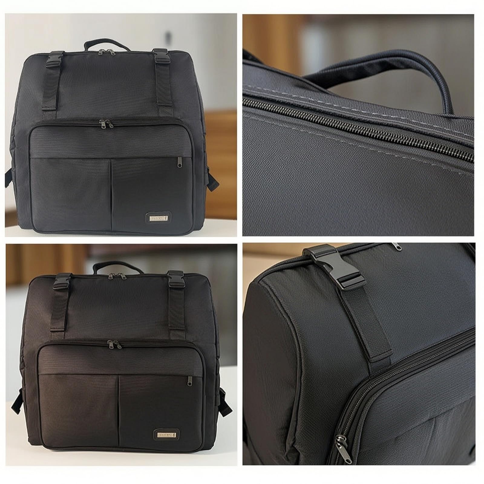tasche gepolstert -Rucksack reißfest -Instrumententasche für Übung, Auftritt, Array, Tintenschwarz