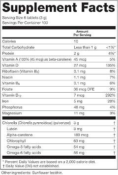 Sun Chlorella A Tablets - 500 mg - 600 Tablets