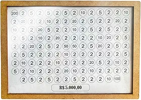 Cofre de Madeira Desafio Woodbox Cofrinho Metodo Japones para Guardar Dinheiro (R$5.000,00)