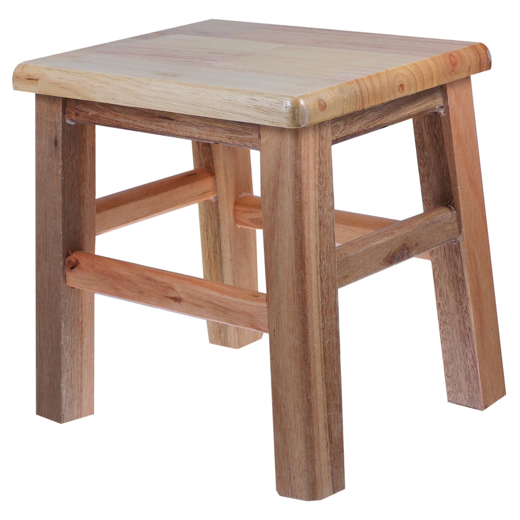 ROMISBABA Footstools Living Room Small Bench Shoes Stool Made of Solid Wood Easy to Clean Low Height Stool