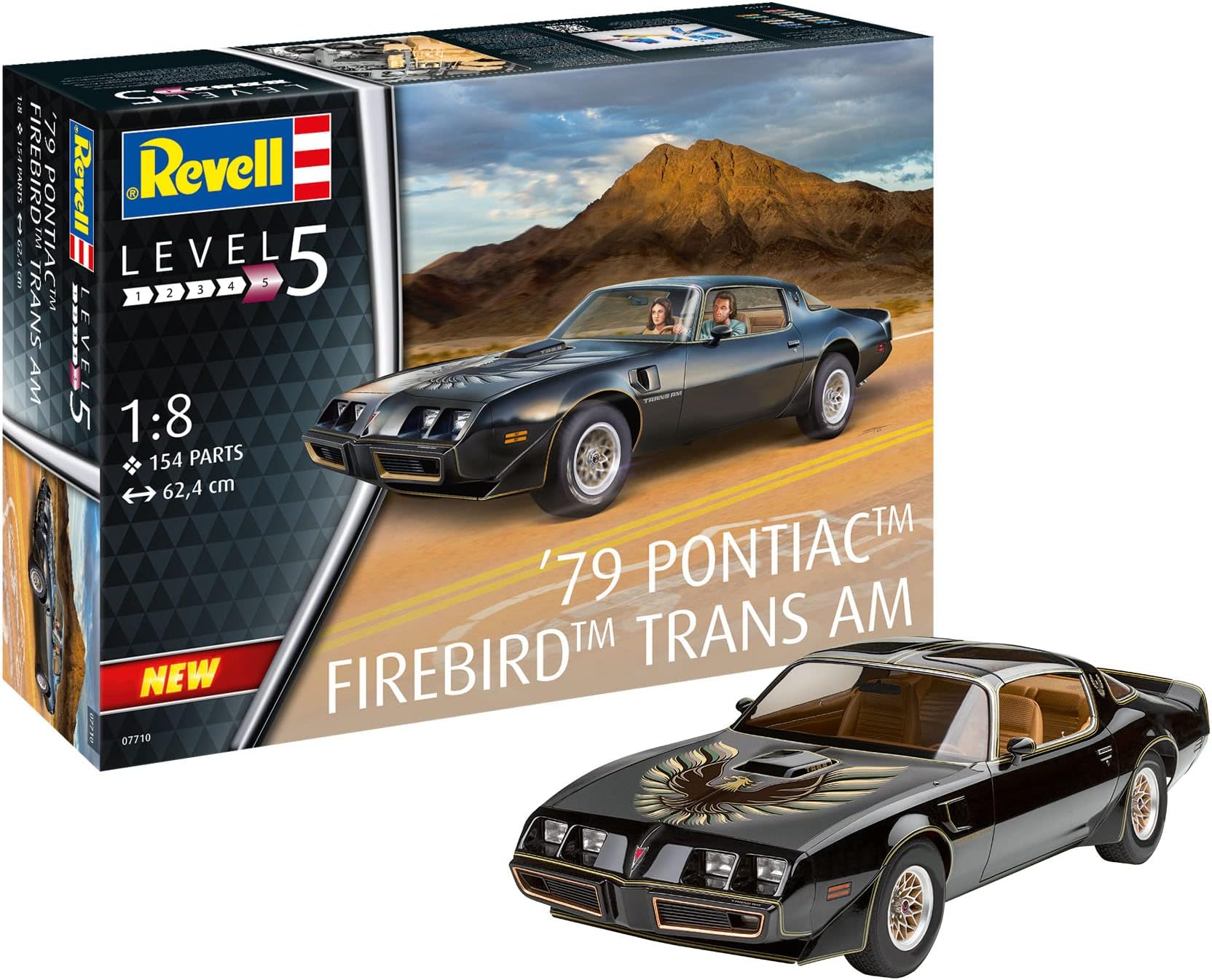 RV07710 1:8-Pontiac Firebird Trans Am, Unpainted