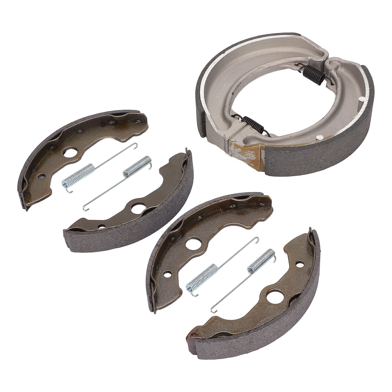 Jeu de Mâchoires de Frein Avant et Arrière, Kit de Mâchoires de Frein en Fer en Aluminium avec Ressort, Moulage Sous Pression Haute Pression, Puissance d'arrêt Silencieuse, pour TRX300FW