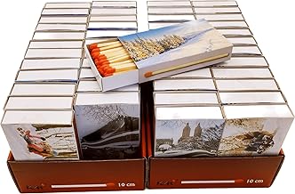 Matchwood for Grill, Fireplace and Candles Camino 10 cm Various Designs KM Match