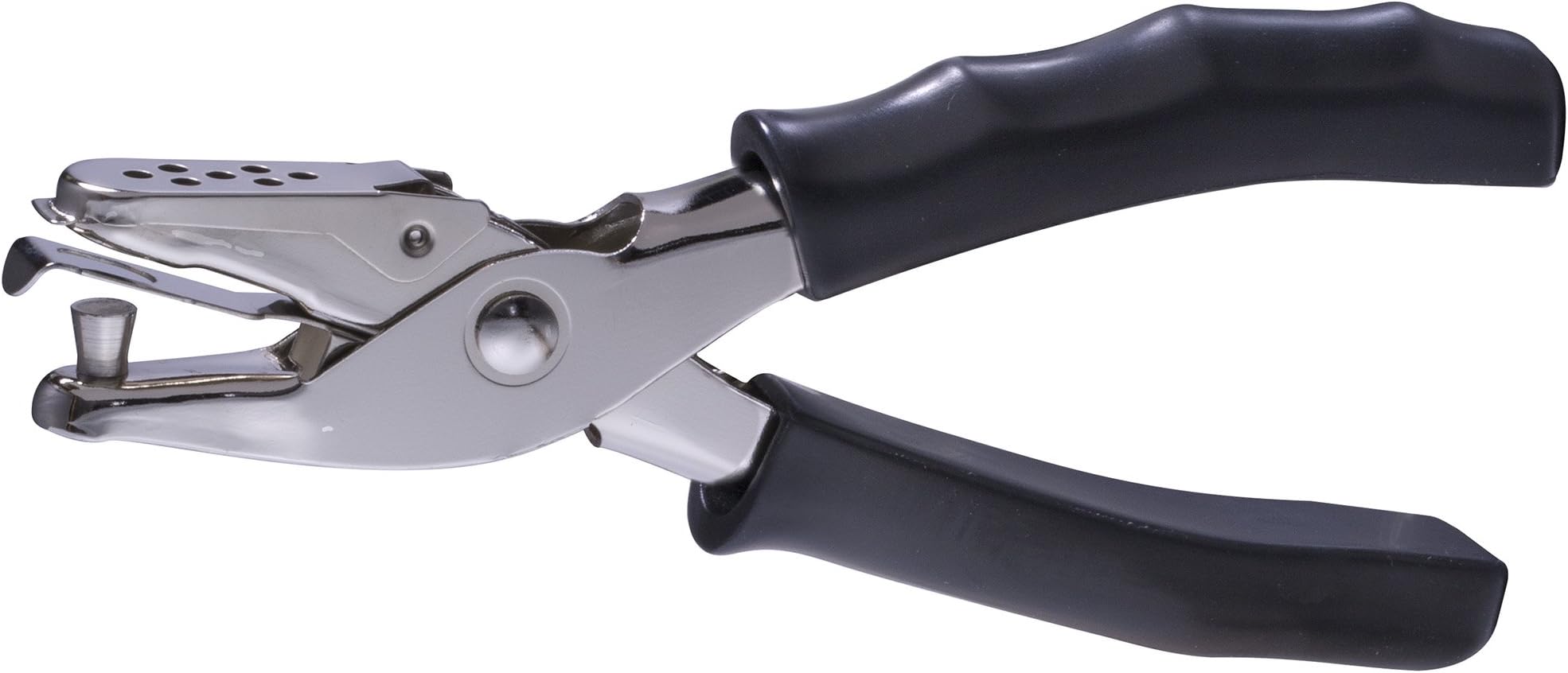 Officemate 1 Hole Punch with Soft Grip Handle, 8 Sheet Capacity, Black (90083)