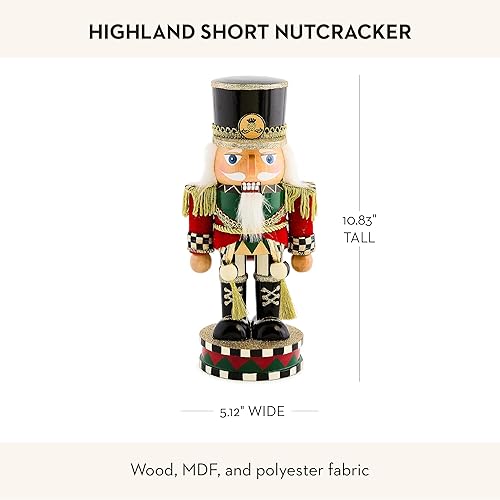 Miniatura 22 de MACKENZIE-CHILDS Figura decorativa de cascanueces, cascanueces de madera decoración del hogar de Navidad, Highland