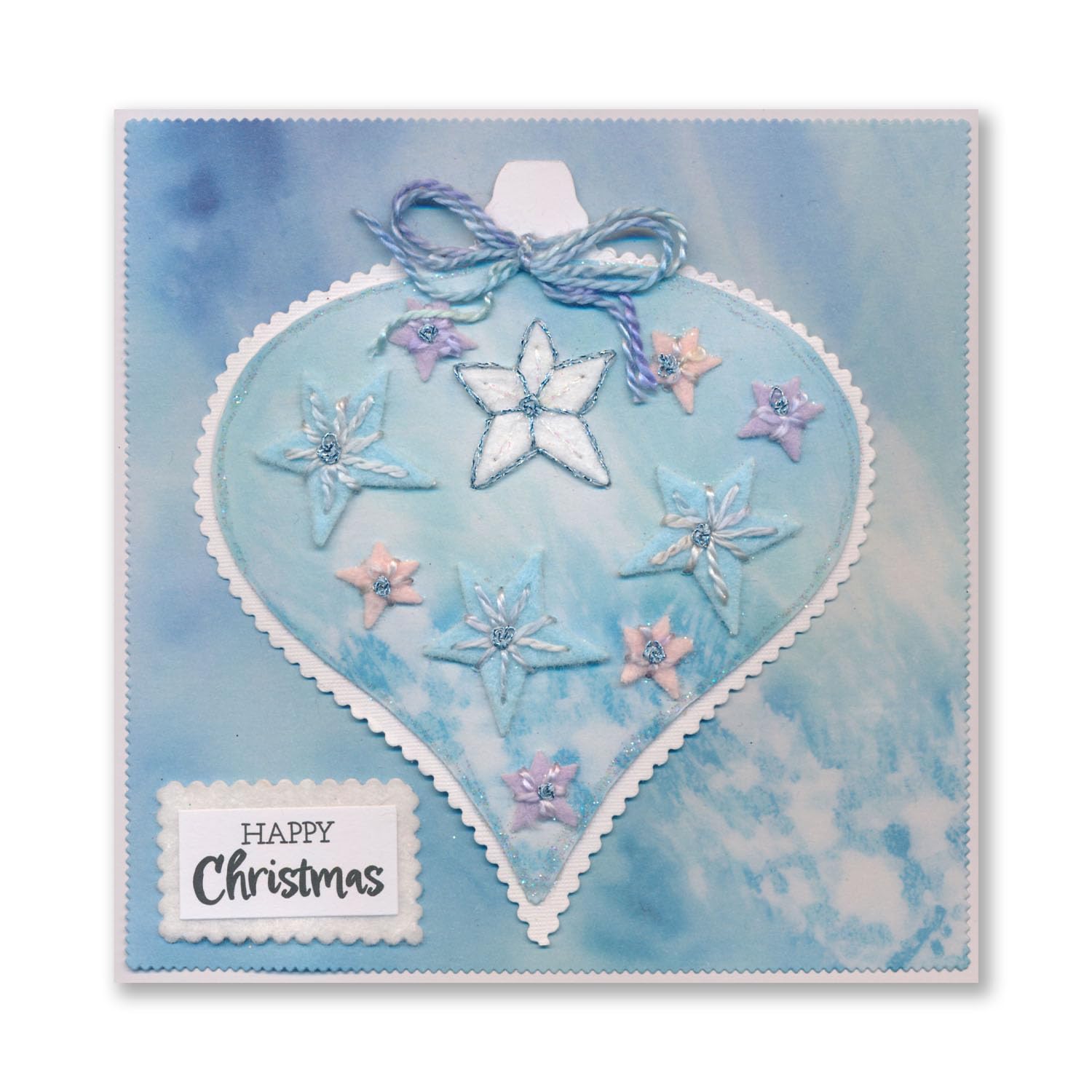 Felt by Clarity Christmas Craft Kit, 3 Die Sets with Mixed Felt Sheets, Stitch Ruler, Complete Project Set - Image 4