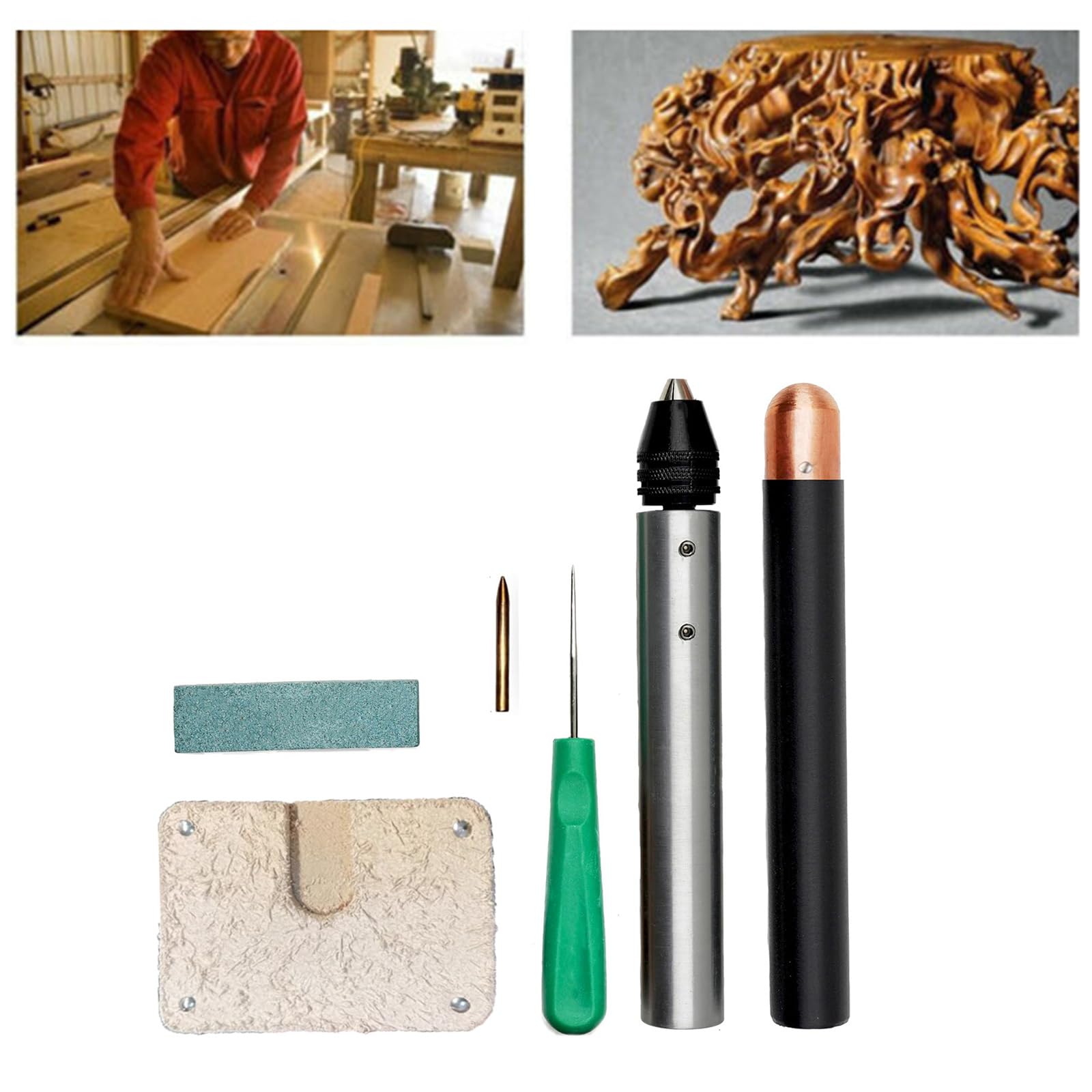 6 herramientas de tallado de piedra, herramienta de corte de piedra de acero inoxidable de cobre resistente para artistas, aficionados, trabajo, equipo de supervivencia