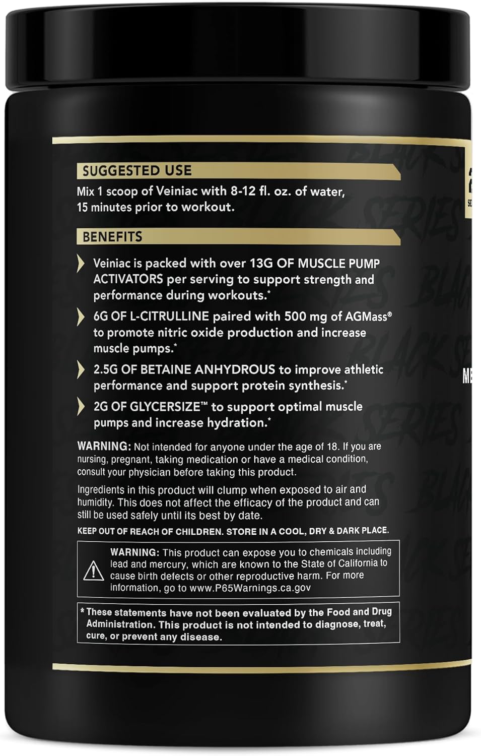 Anabolic Warfare Veiniac Muscle Pump Activator Supplement Stimulant Free Pre-Workout with L-Citrulline, Betaine Anhydrous, & Added AGMass™, Increases Nitric Oxide*, Fruit Punch 20 Servings