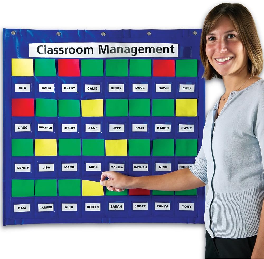 Learning Resources Junior Organization Station, Classroom Pocket Charts, Back to School Supplies, Classroom Behavior Chart, Homeschool & Classroom Hand-Washing, Ages 3+
