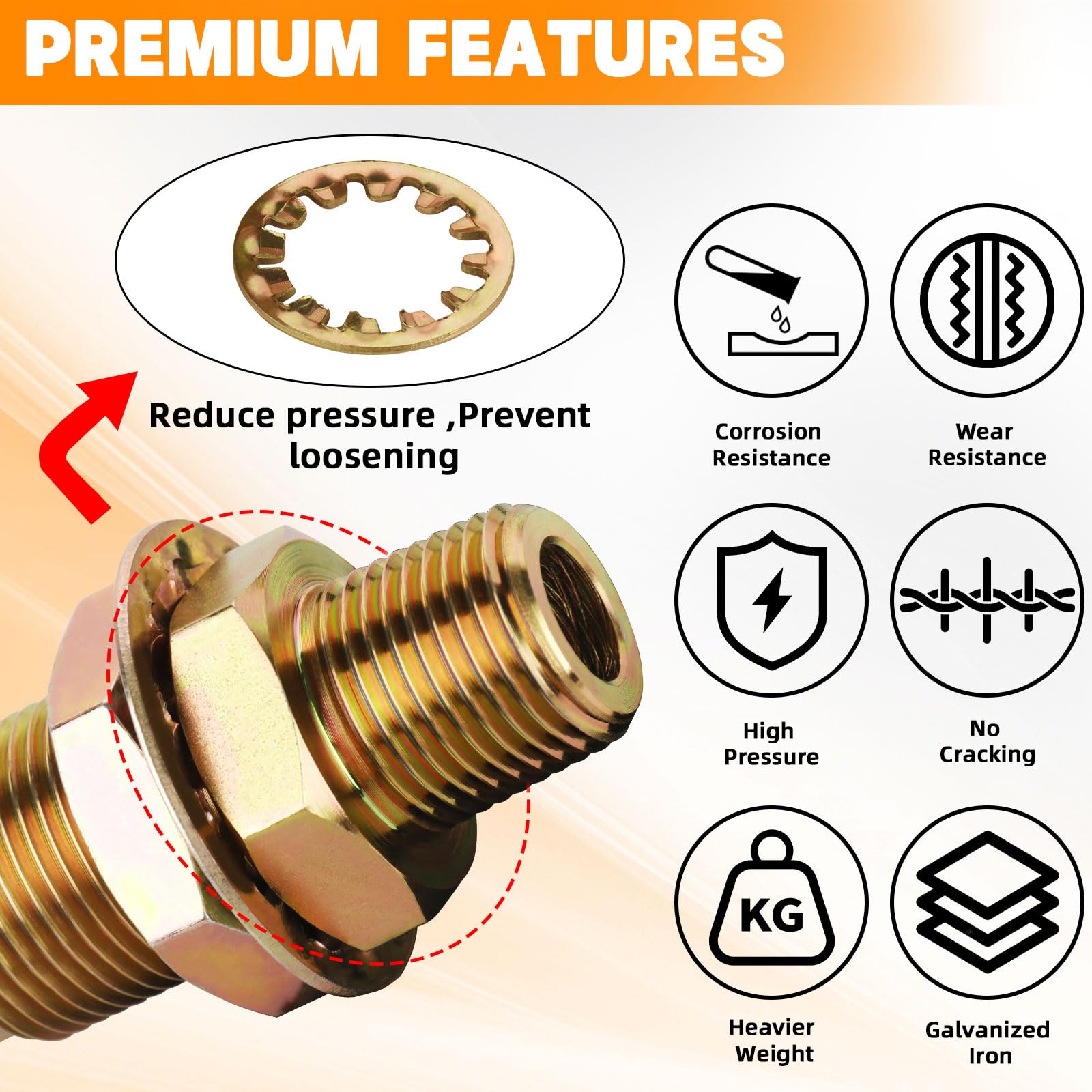 Snapklik.com : HASAOMOI 2PCS Zinc Plated Bulkhead Air Line Fitting