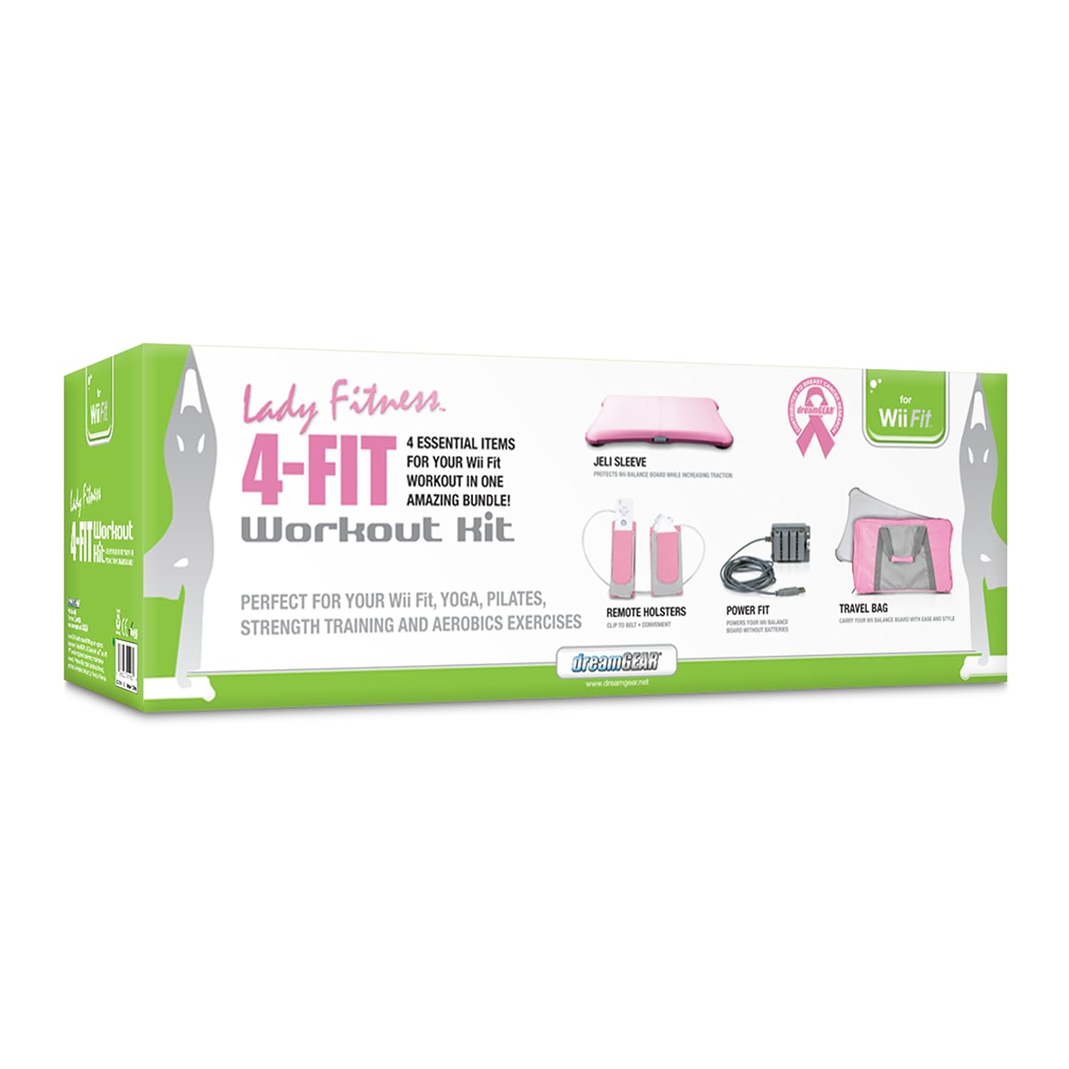 4-In-1 Lady Fitness 4 Fit Workout Kit - Nintendo Wii