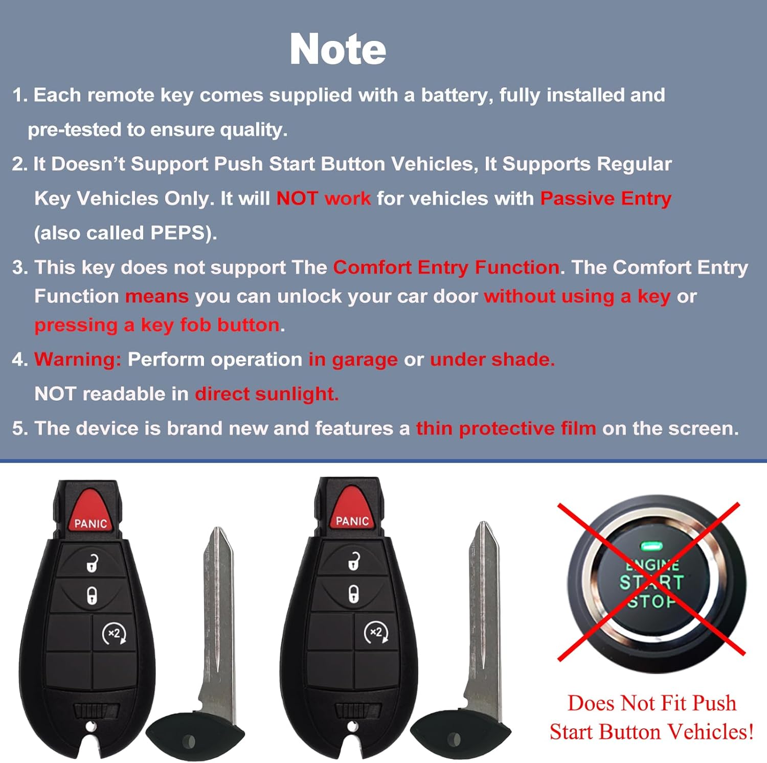 DIY Key Fob Replacement Fits for Dodge RAM 2009-2012, Grand Caravan Chrysler Town Country Jeep Grand Cherokee Keyless Entry Remote FCC ID:M3N5WY783X,IYZ-C01C with Interchangeable 3 & 4 Button