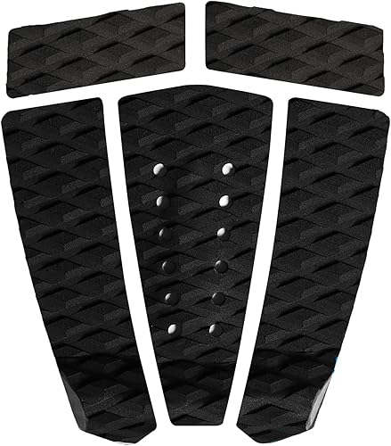 Miniatura 17 de Abahub 3 almohadillas de tracción de EVA para tabla de surf con patín para patinetas, tablas de surf, funboard, tabla de pescado, Naranja