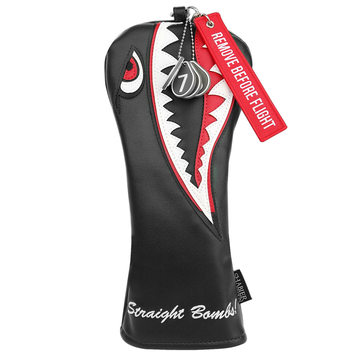 New Flying Tiger Warshark Golf Headcover for Golf Club Available for Driver/Fairway/Hybird (Fairway Cover)