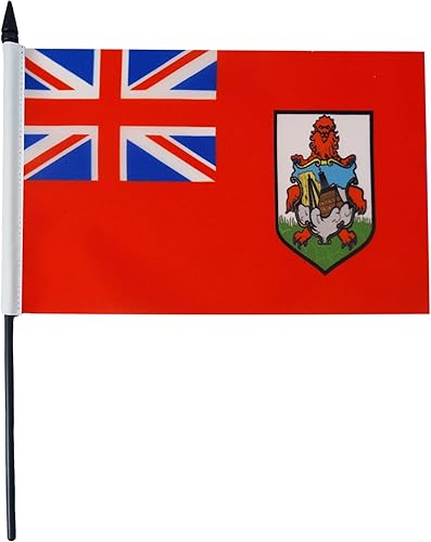 Miniatura 44 de Bandera de mesa Colombia 5'' x 8'' - Bandera de escritorio colombiana 8.3 x 5.5 in - Barra y base de plástico negro - AZ FLAG