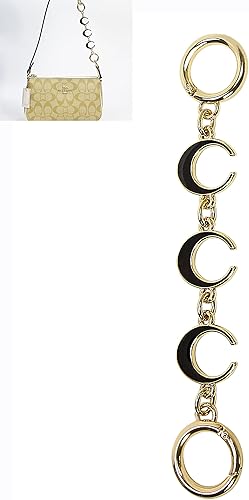 SONGKISSZQ Extensor de correa para bolso, cadena extensora de bolsa, extensor de cadena para bolso, bolso de mano, bolsa de hombro (negro largo