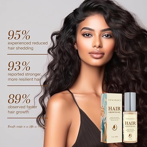 Miniatura 5 de Aceite para el crecimiento del cabello con romero y biotina: suero natural para el crecimiento del cabello para mujeres y hombres - Tratamiento anti