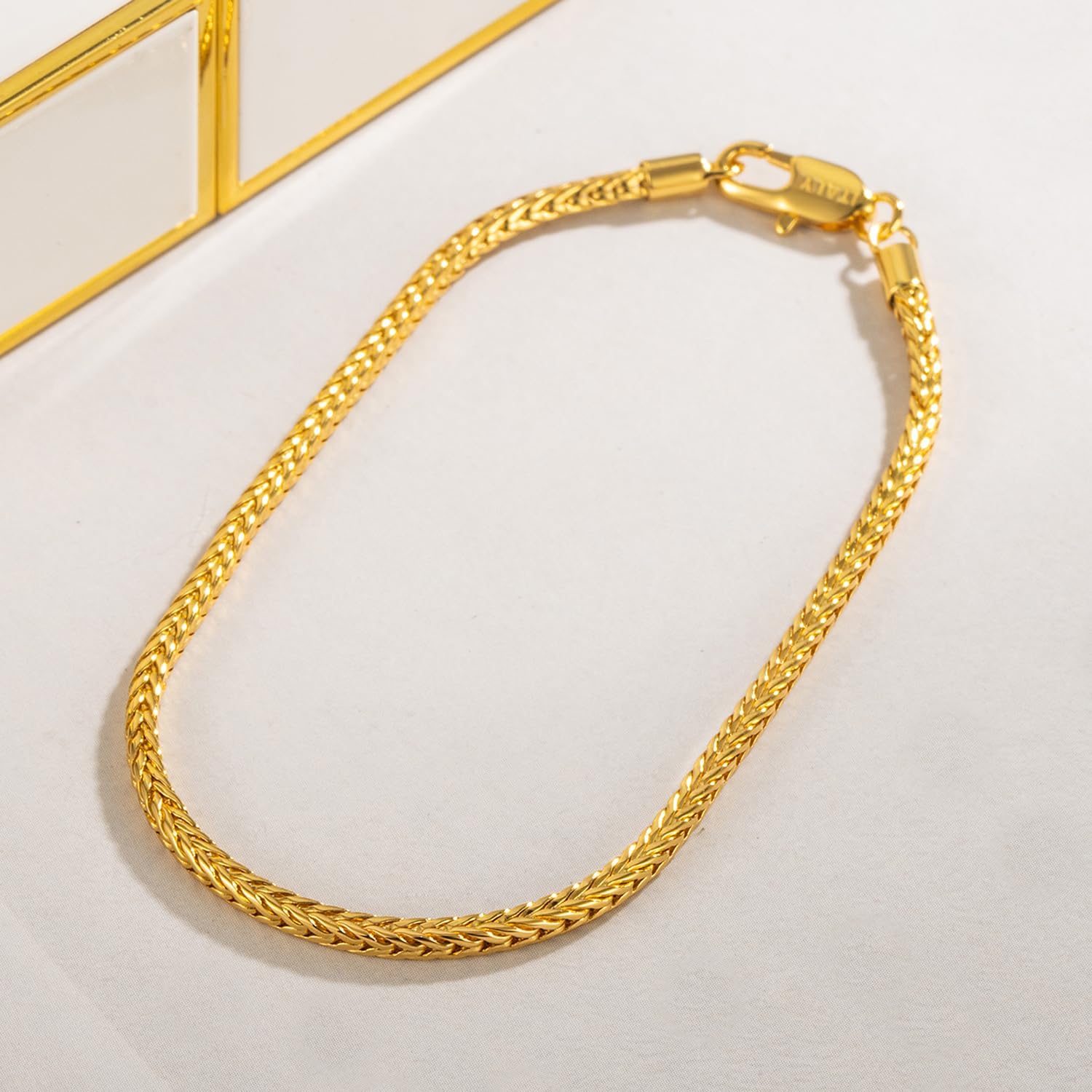 Dainty 925 Sterling Silver Chopin Chain Bracelet Women Bohemian Stackable Figaro/Box/Snake Bracelet 2MM 5 "5.9" 6.3 "6.7" 7 "7.5" 8" Jewelry Gift - Image 4