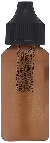 Vista 23 de TEMPTU - Resaltador de aerógrafo de lona perfecto: de larga duración, en capas, resplandor y brillo que refleja la luz, luminosidad de aspecto Oro