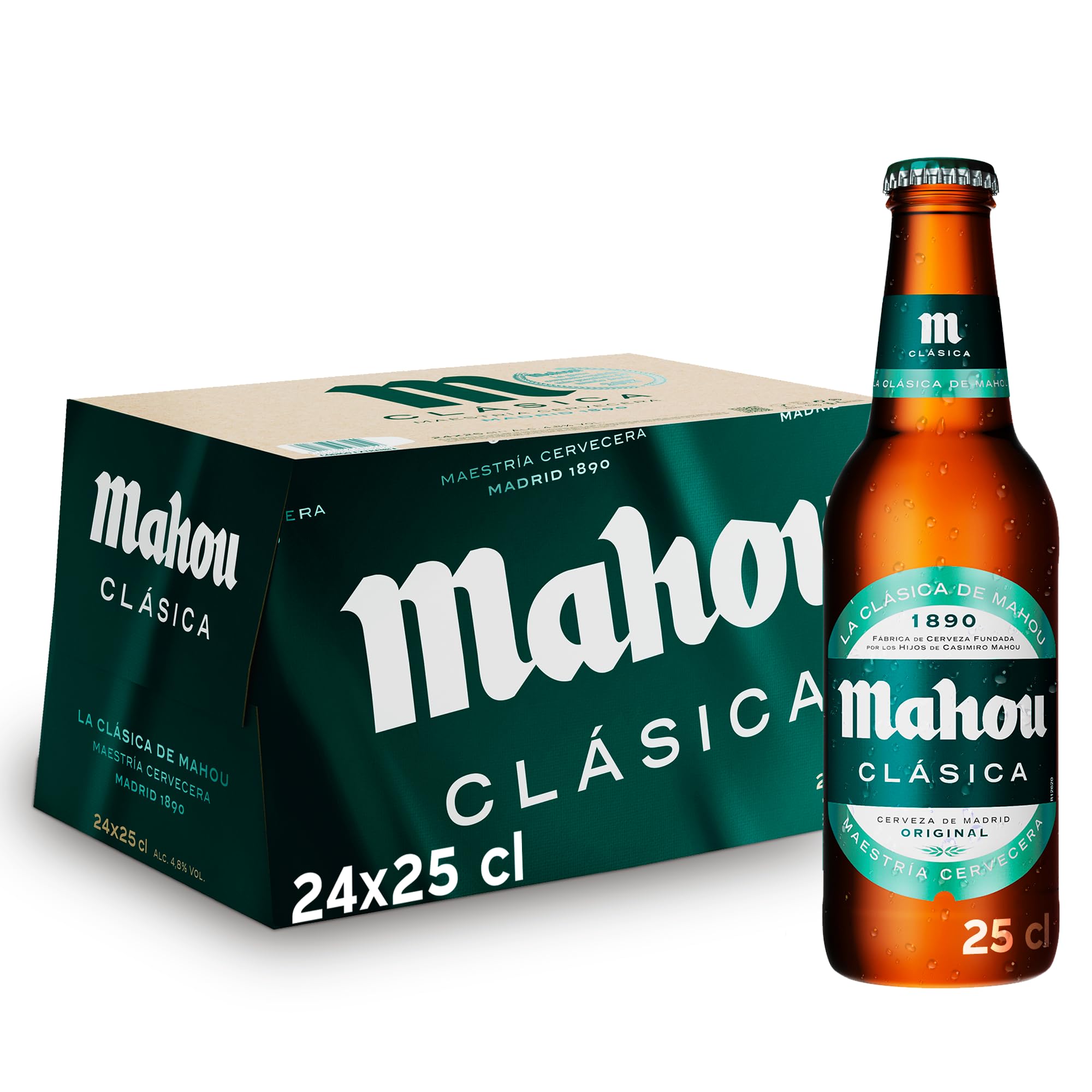 Cerveza Mahou Clásica: Sabor Tradicional en Pack 24uds