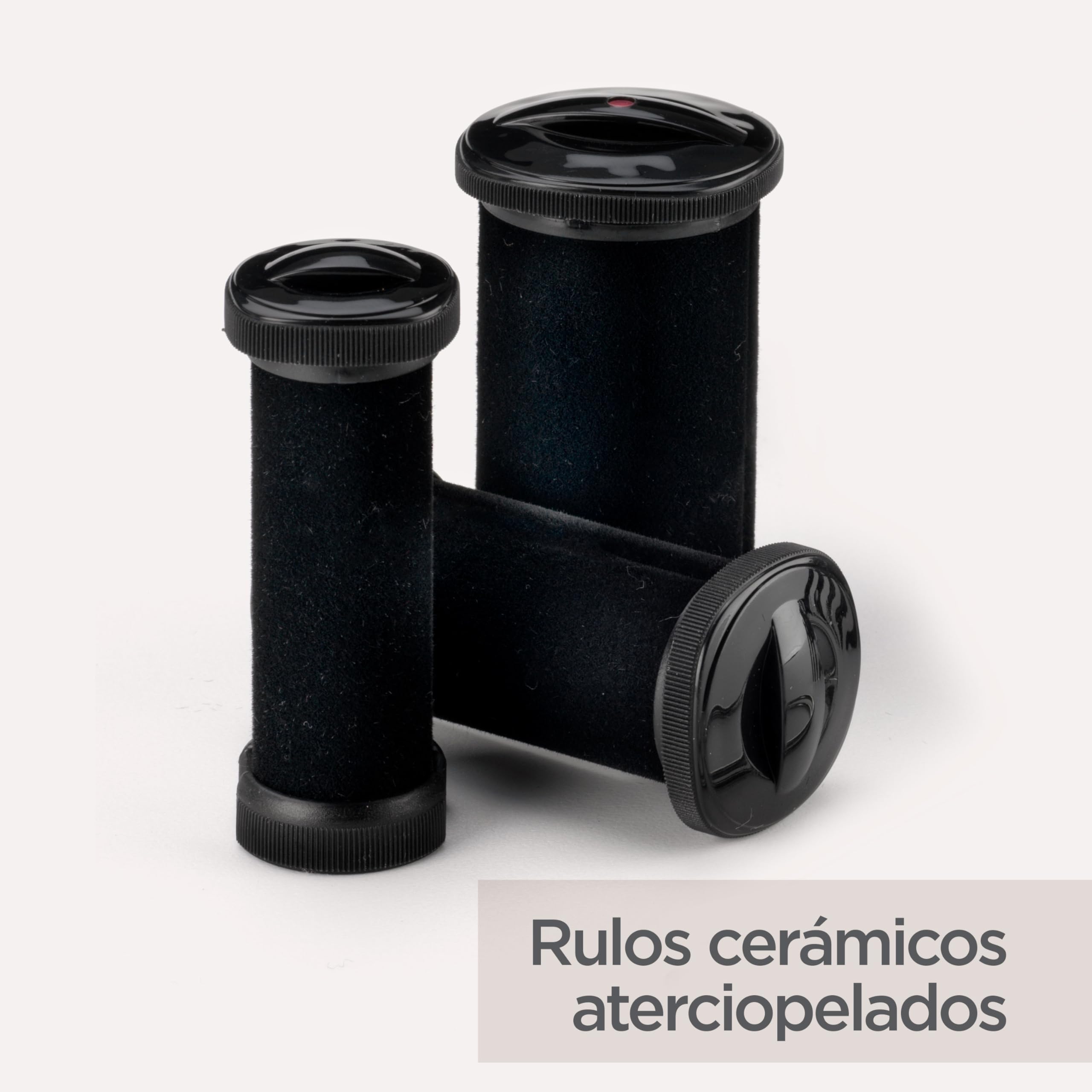 BaByliss RS035E Set de rulos térmicos de cerámica 20 rulos, 8 grandes de 32 mm, 6 medianos de 26mm, 6 pequeños de 19mm, 10 pinzas grandes, 20 horquillas para ondas y rizos duraderos y con volumen