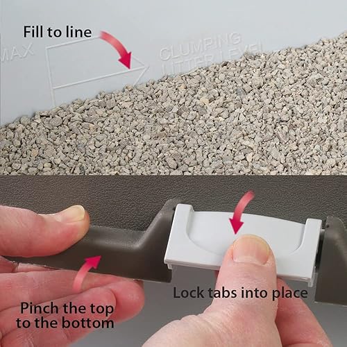 Miniatura 8 de Omega Paw EL-RA15-1 Elite Roll 'n Clean - Caja de arena (normal) Azul / Patchwork, Verde bosque, Negro medianoche