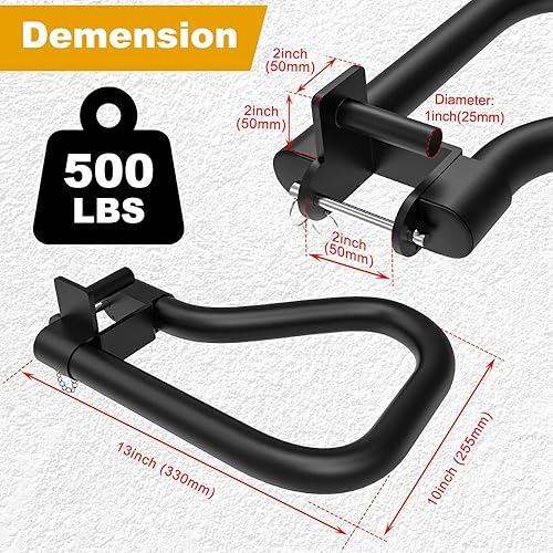 Miniatura 8 de Kipika Accesorio para minas terrestres en fila en T  Plataforma de fila resistente con giratorio  Adecuado para barras estándar y olímpicas  Ideal