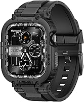 Vista 39 de amBand Bands - Funda protectora de pantalla compatible con Apple Watch Ultra 3/2/1 de 1.732 pulgadas, correa resistente M1 Sport Series y película