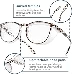 B.ANGEL Blue Light Blocking Glasses for Women and Men,Safety Glasses Anti Fog Clear Eye protective Goggles （Leopard Print）