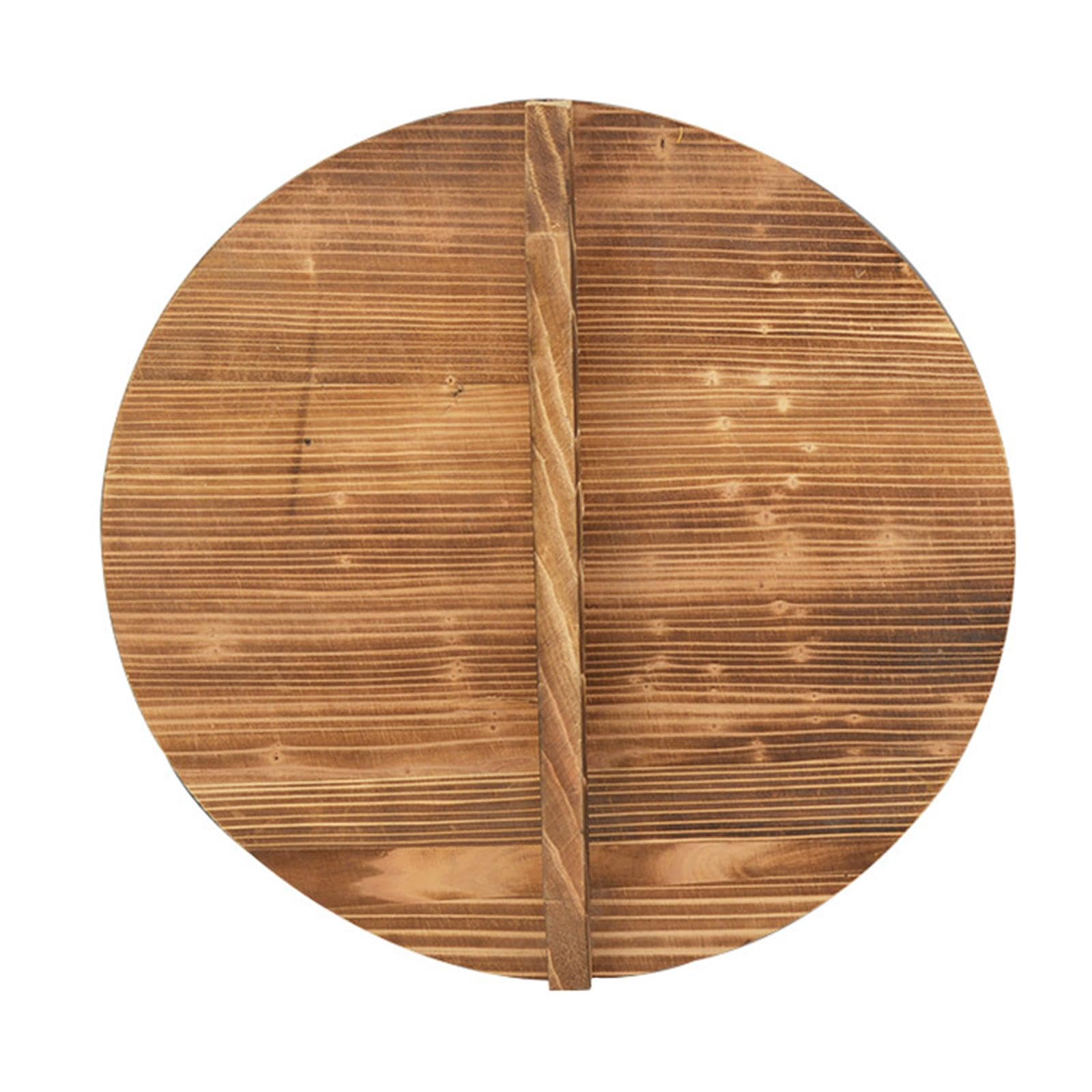 Tapa de madera antiquemaduras para sartenes grandes de 32.6 cm: cocina sin sufrir calor