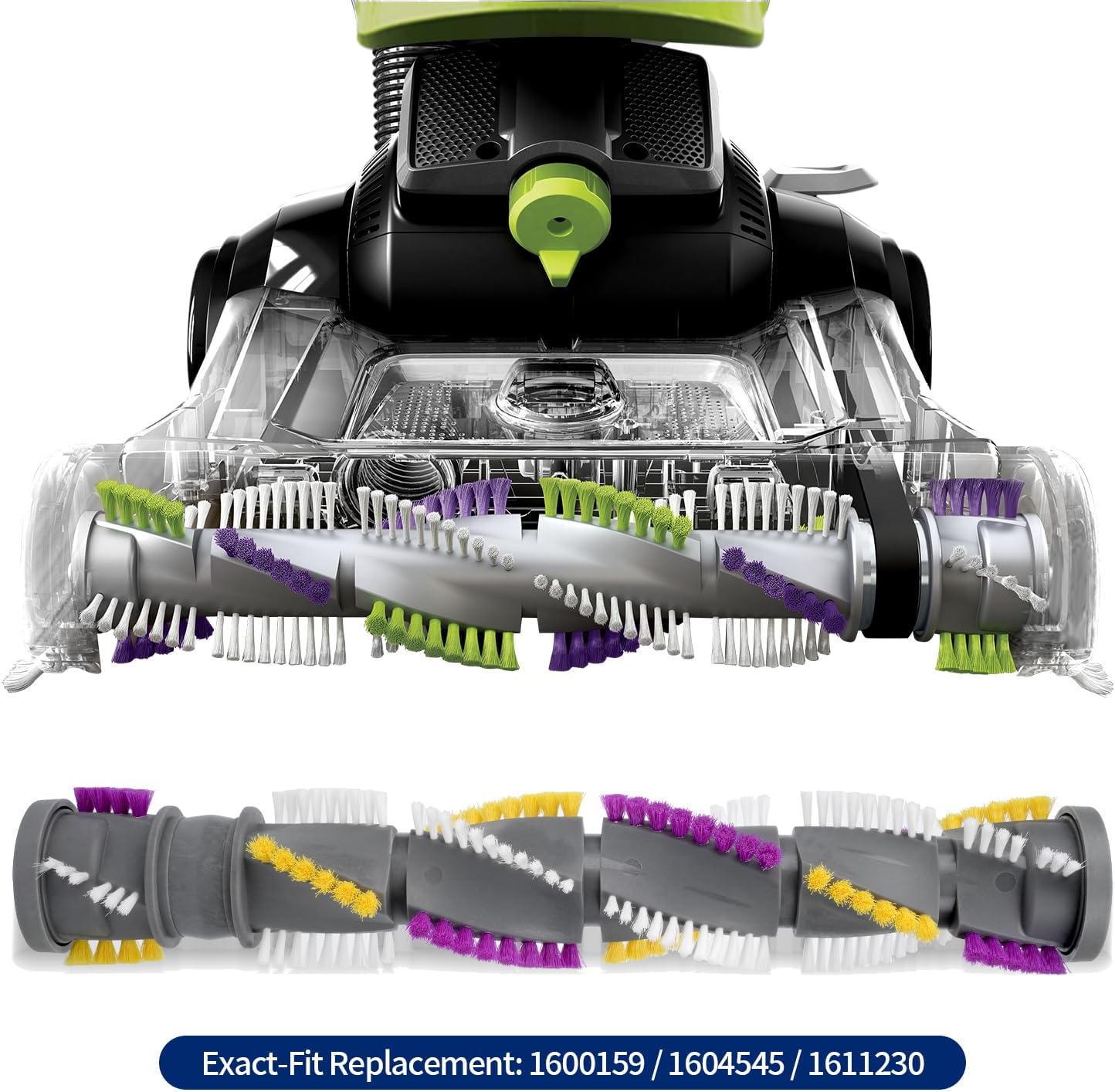 Brush Roll&2Belts Kit for Bissell CleanView Swivel Rewind Vacuums Fits 2252 2253 2254 2256 2258 2259 2260 2316 2486 2487 2488 2489 3195 3196 3197 3197A 3198 3198A Replace Parts 1604545 1600159 1611230